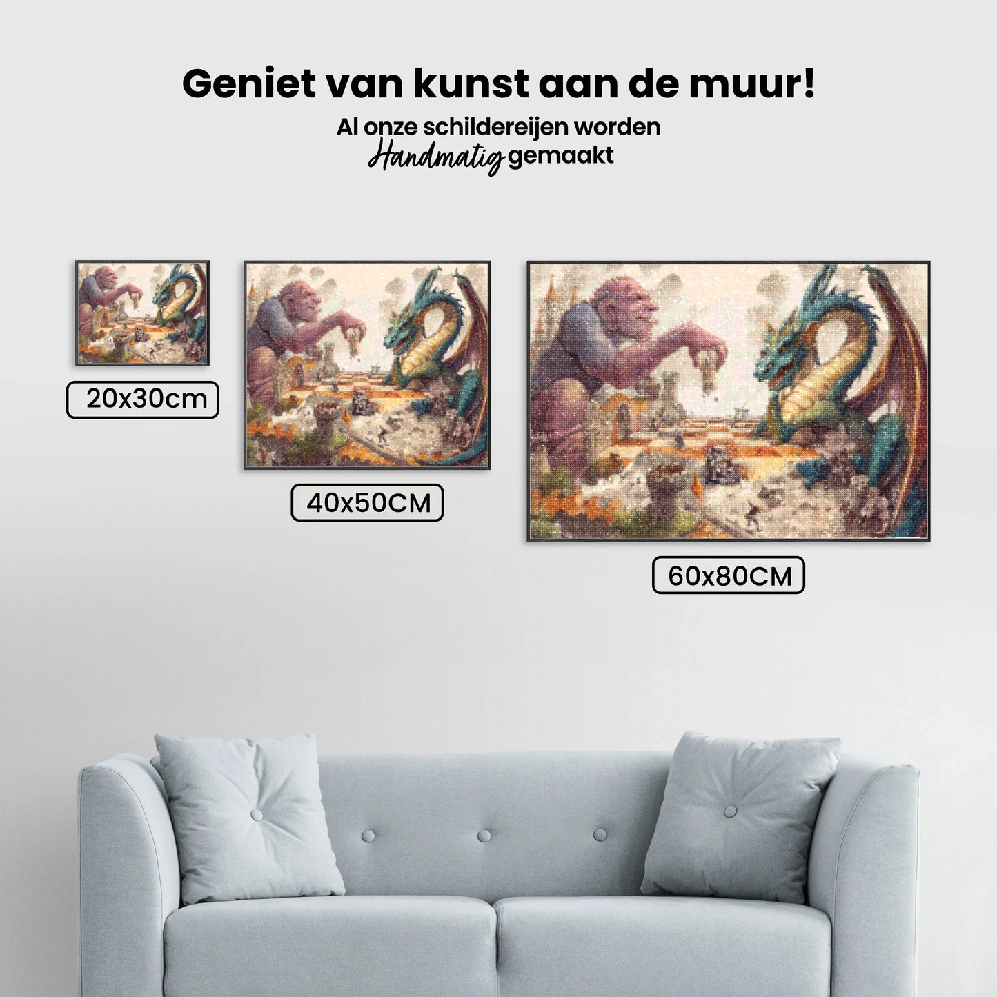 Diamond Painting - Szachy giganty i smoki - SEOS Shop ®
