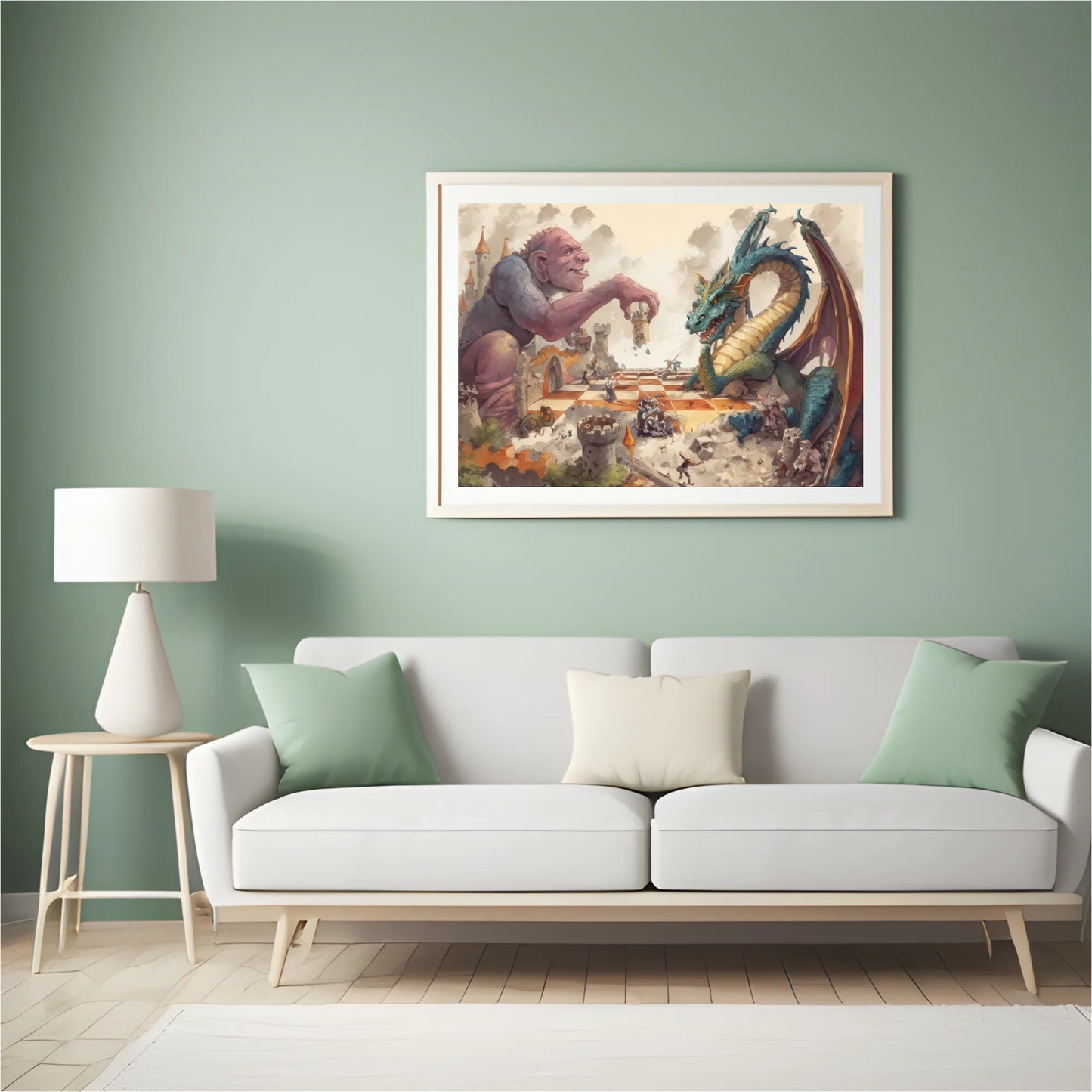 Diamond Painting - Szachy giganty i smoki - SEOS Shop ®
