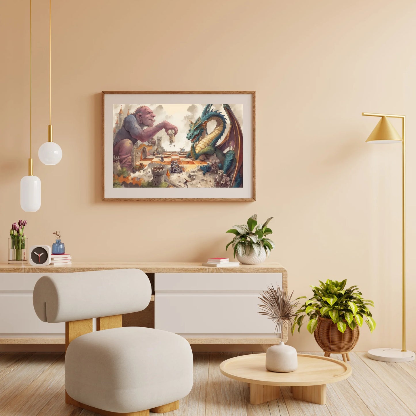 Diamond Painting - Szachy giganty i smoki - SEOS Shop ®