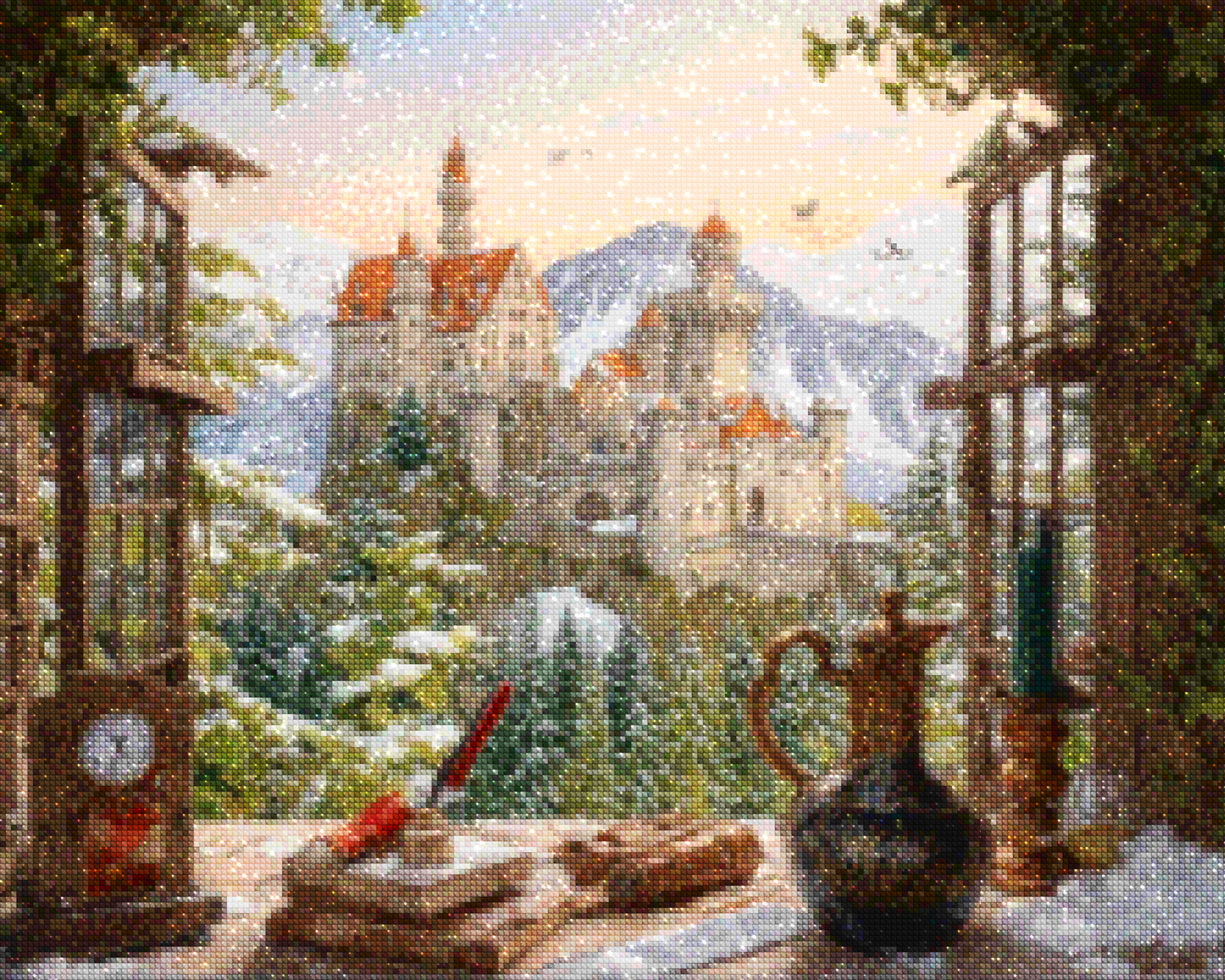 Diamond Painting - Zamek na wzgórzu - SEOS Shop ®