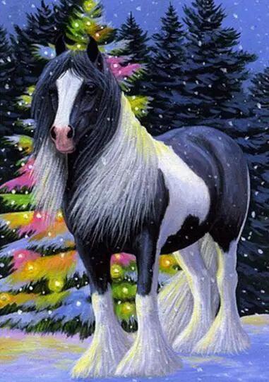 Diamond Painting Koń w śniegu - SEOS Shop ®