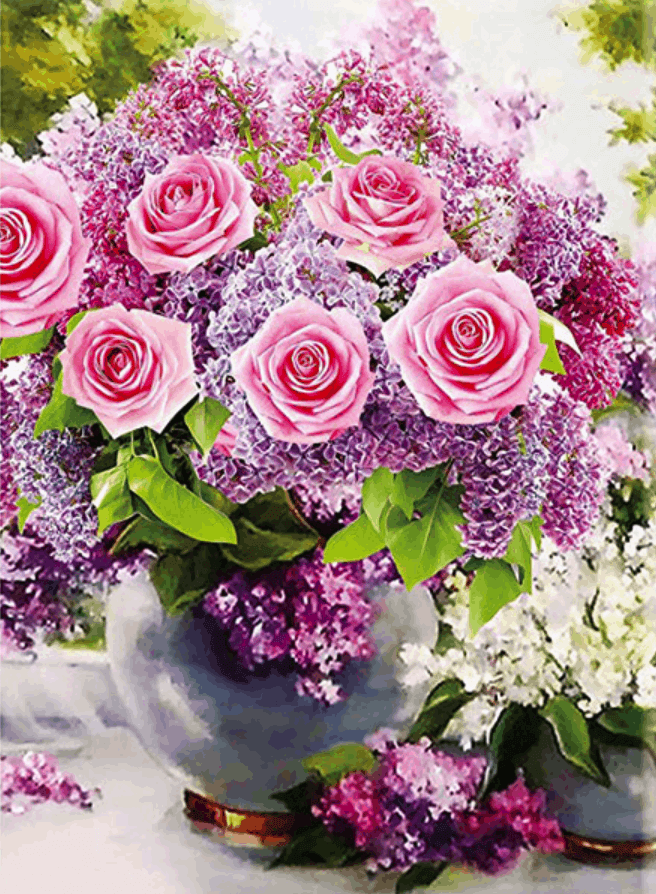 Diamond Painting Róże w Wazonie - SEOS Shop ®