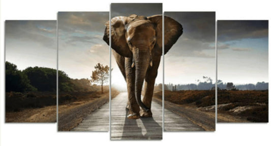 Diamond Painting Safari Słoń 5 Luik