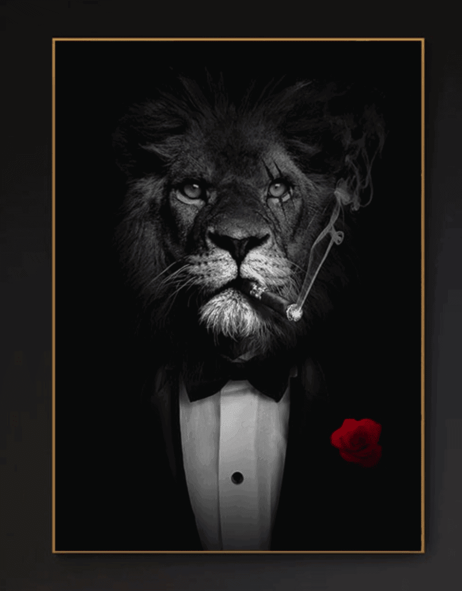 Diamond Painting Lew w garniturze - SEOS Shop ®