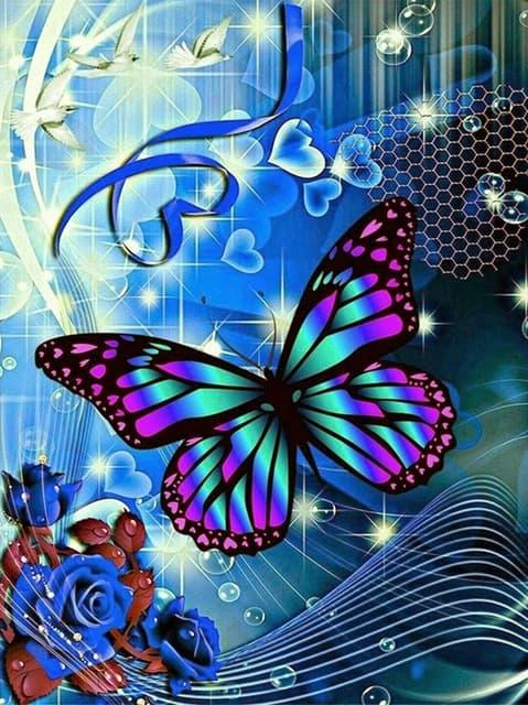 Diamond Painting Serce i Motyl - SEOS Shop ®