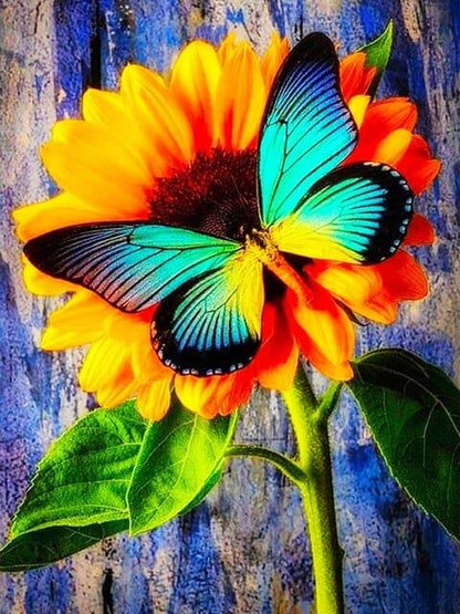 Diamond Painting Motyl z Słonecznikiem - SEOS Shop ®