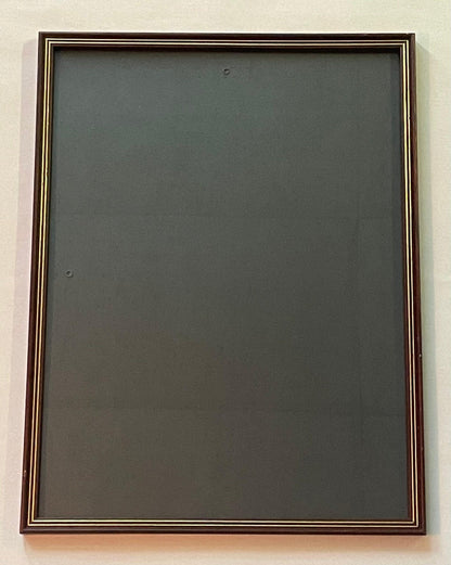Vintage Ramka z Dębu z Złotym Akcentem